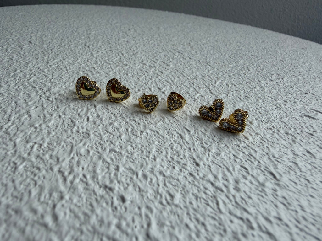 Hearts Studs