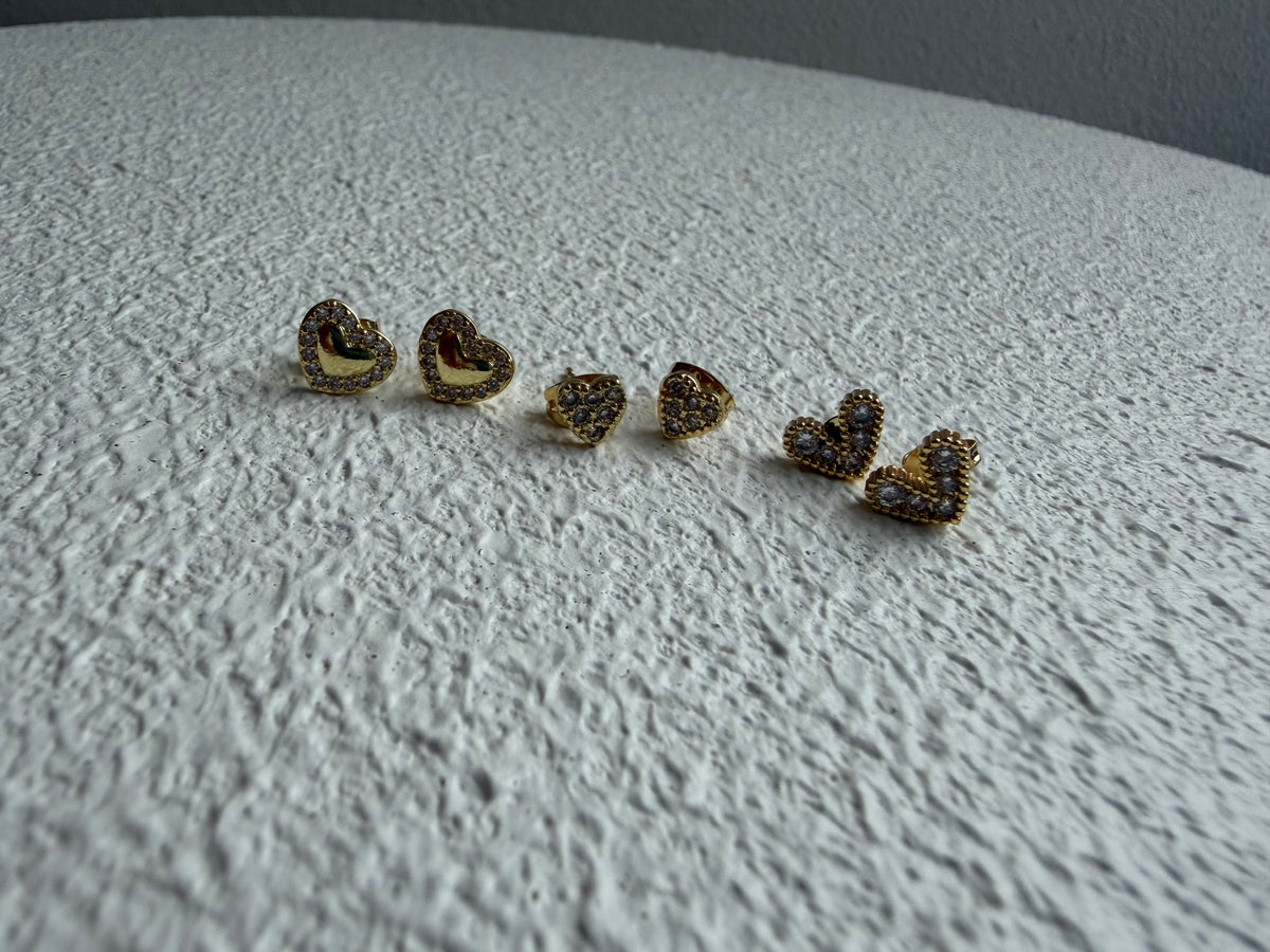 Hearts Studs