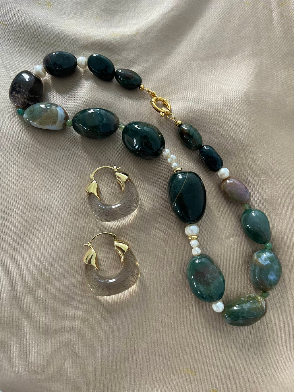 Green Chunky Necklace