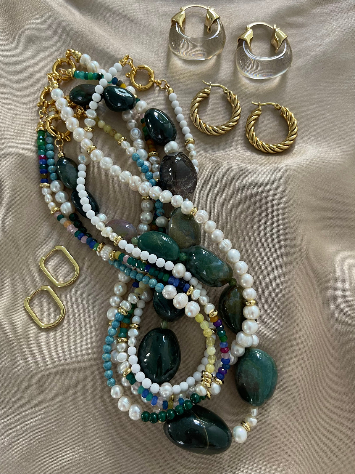 Green Chunky Necklace