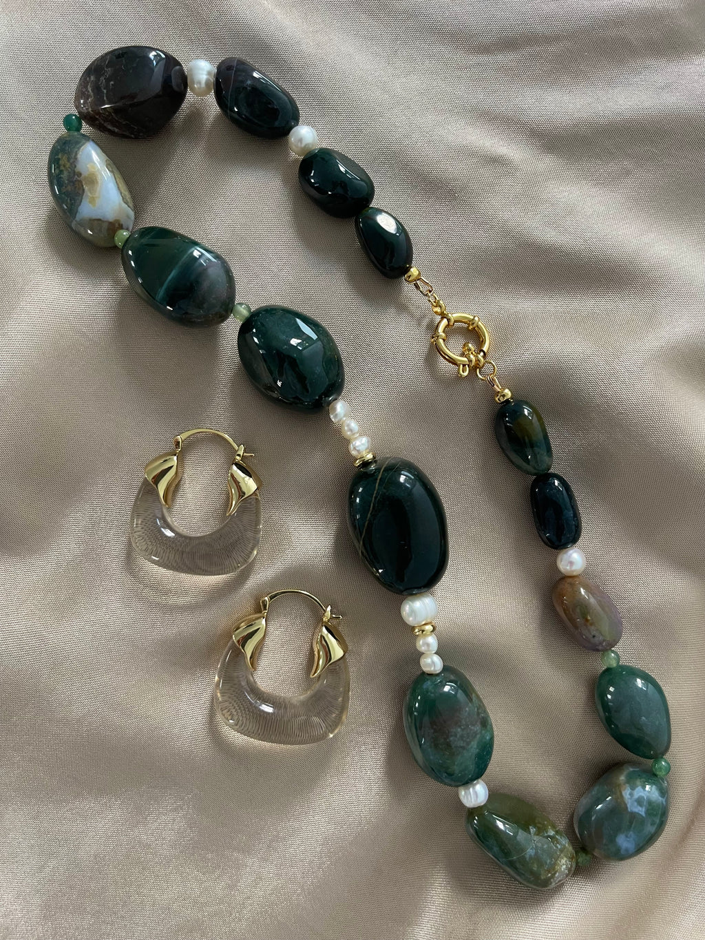 Green Chunky Necklace