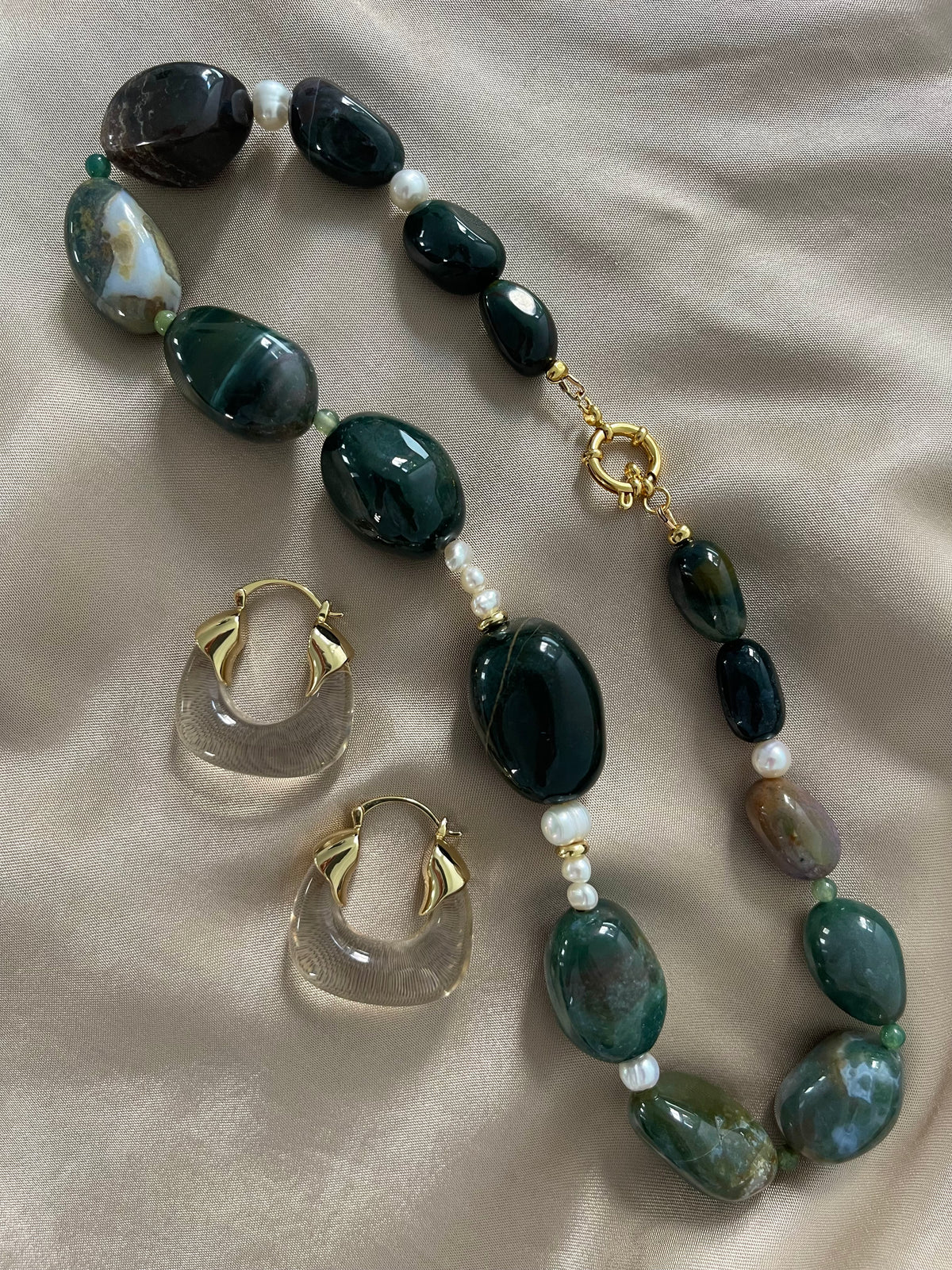 Green Chunky Necklace