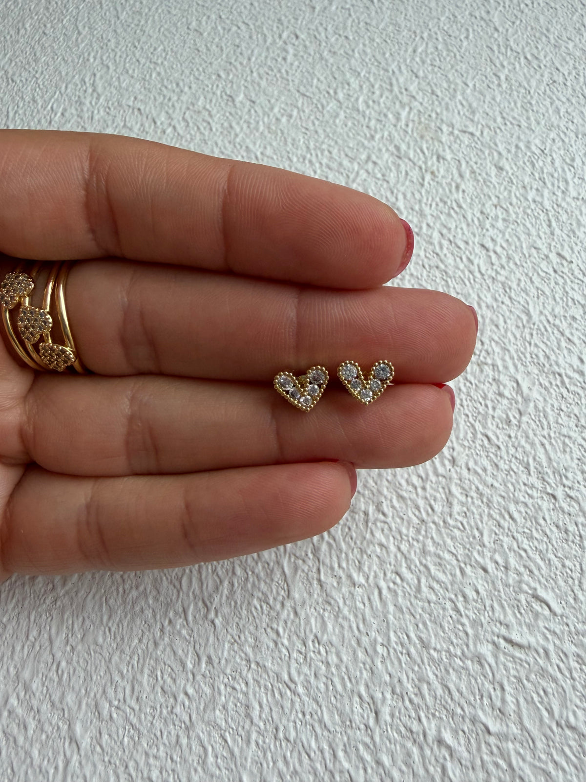 Hearts Studs