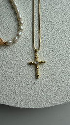 Vela Cross Necklace